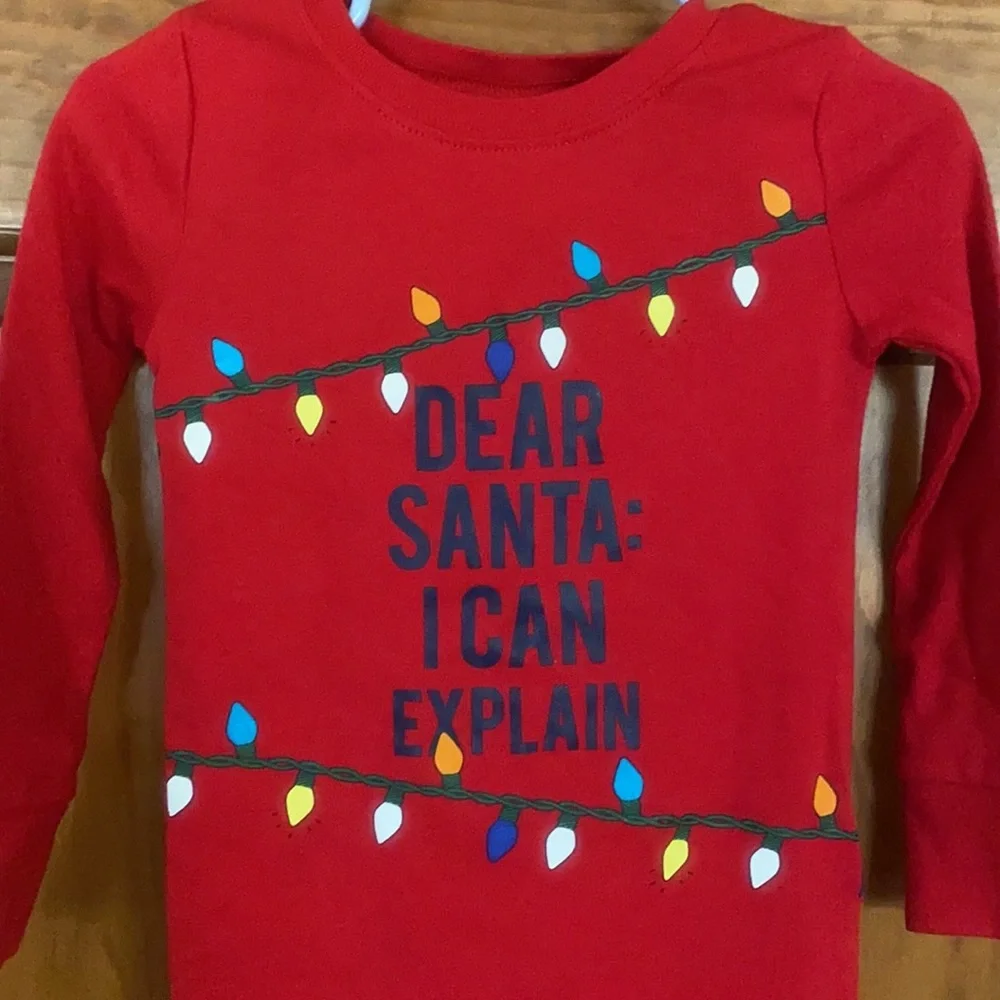 NWT 18-24 mos Old Navy pjs. “Dear Santa…”. Christmas pjs